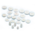 Buffalo Dental, 1/2" Hard Sq. Edge Minim Felt Wheels, Pkg. of 24, 40501