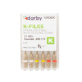 K-Type Files, 21mm, Assorted  #90-110, 6/Pkg