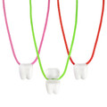 Kids Dental Essentials 1" White Tooth Saver Necklace 144/Box