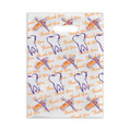 Plastic Bags Orange Thank You Scatter 100/Box