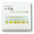 Pac-Dent, Stainless Steel H Hand Files, Size # 45, Length 25 mm, 6/Pack , SHH-45-25