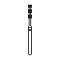 Microcopy, NeoDiamond Diamond Bur Friction Grip Medium 7003M,  10/Pack, ND10-7003M