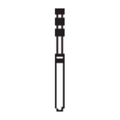 Microcopy, NeoDiamond Diamond Bur Friction Grip Medium 7005M,  10/Pack, ND10-7005M