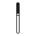 Microcopy, NeoDiamond Diamond Bur Friction Grip Short Shank Medium 1116.6MS, 25/Pack, ND11166MS
