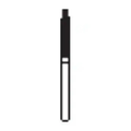 Microcopy, NeoDiamond Diamond Bur Friction Grip Fine 1518.9F, 25/Pack, ND15189F
