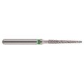Mark3, Blue Streak Diamond Burs Flat End Taper 848.018 Coarse Green 5/Pack, 100-D-848-018C