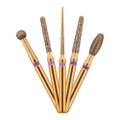 Mark3, Blue Streak Zirconia Diamond Burs Assorted Pack 5/Pack, 100-D-Zirconia