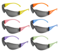 ProVision Rainbow (PEDO) 12-Pack (2 of each color), Blue, Orange, green, Purple, Yellow and Pink Frame -Grey Lens