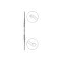 Miltex, House Curette 7, Light Angle, Oval Cups, 19-2528