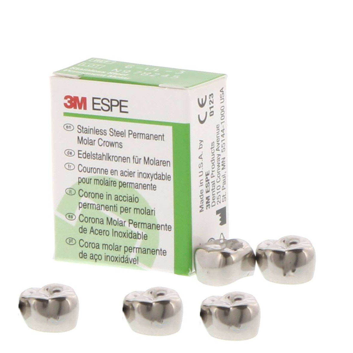 Buy 3M ESPE EUL3 Nichro Stainless Steel 2nd Primary Molar Crowns #3