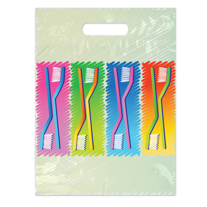 Plastic Bags Neon Brushes Full Color 250/Box - The Dental Market U.S.