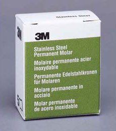 Ni-Chro Permanent Stainless Steel Molar Crown 6-LR-4 5/Box