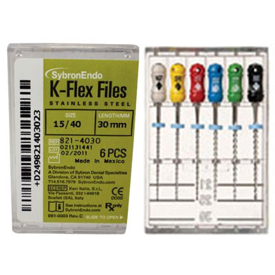 K-Flex File 30mm #15-40 6/Bx  (Sybron Endo)