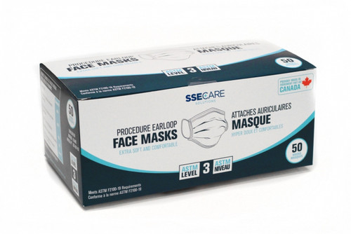 Canadian Made ASTM Level 3 Mask 3 Ply 50/Box