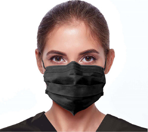 Black Ear Loop Safety Masks (50/Box) Black Ear Loop Safety Masks (50/Box)