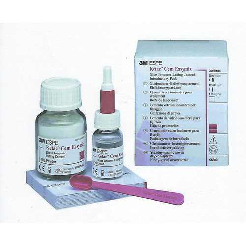Ketac-Cem Easymix Intro Pack - EXPORT PACKAGE - 30 g Powder, 12ml Liquid, 1