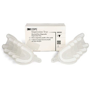 Directed Flow Rigid Impression Disposable Tray, 10/Pk, With Built-In Reservoir