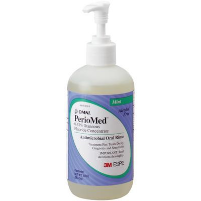 PerioMed Fluoride Rinse - Mint, 10 oz. bottle with pump. 1/Pkg. 0.63% Stannous