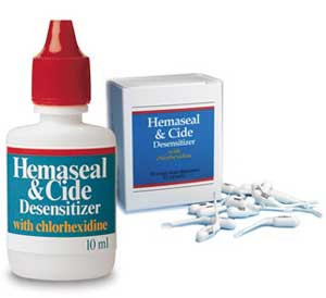 Hemaseal & Cide Desensitizer with 4% Chlorhexidine, 10 mL Bottle
