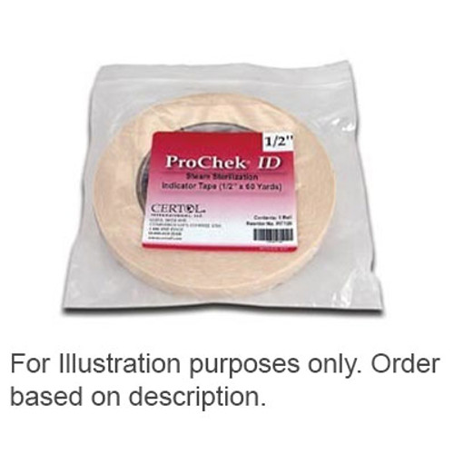 ProChek ID Steam Sterilization Indicator Tape, 3/4' x 60 yds/roll, Case of 12 ProChek ID Steam Sterilization Indicator Tape, 3/4' x 60 yds/roll, Case of 12