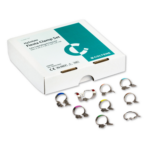 Hygenic Fiesta 9 Winged Color Coded Clamp Pak. Pak contains: 1 Color-Coded