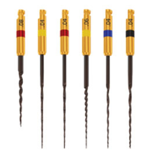 HyFlex CM NiTi Files 25mm SML Assorted 6/Pk. 1 of each: 19 mm .08 taper #25