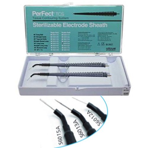 PerFect TCS 45 degree Long Loop Sterilizable Electrode Sheaths, Package of 2
