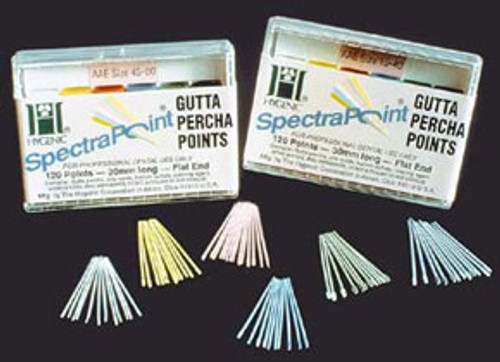 SpectraPoint ISO standardized #35 green gutta percha points, box of 100 points