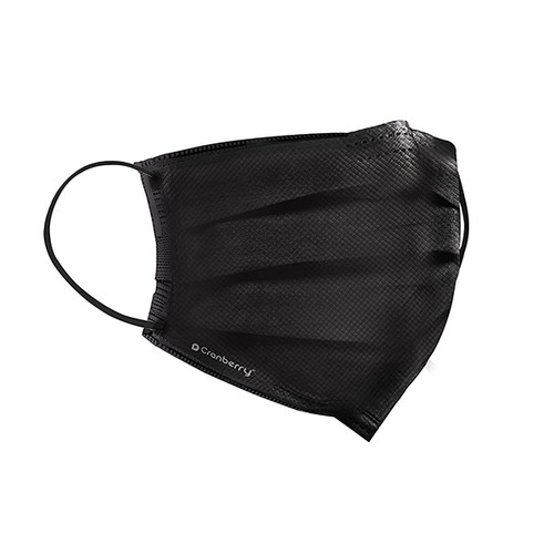 Carbon Earloop Face Mask, 4-Ply Black 50/Box