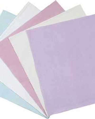 Crosstex 10' x 13' White Polycoated Headrest Covers. Manufactured from soft