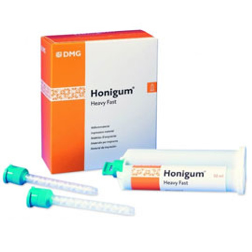 Honigum QuadFast HEAVY Body Impression Material 4 - 50 ml Cartridges & Tips Honigum QuadFast HEAVY Body Impression Material 4 - 50 ml Cartridges & Tips
