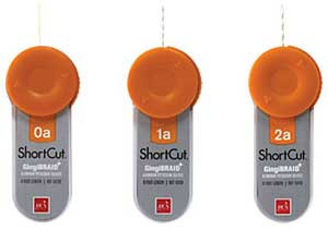 GingiBraid ShortCut 1A #1 small braided yarn retraction cord with aluminum