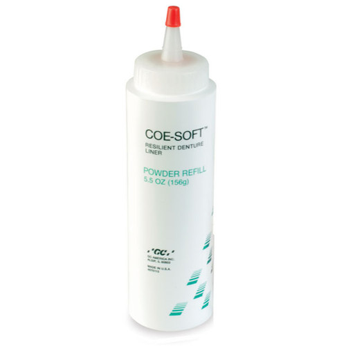 Coe-Soft 5.5 oz. Powder. Soft Denture Reline Material, Self-Cure, 5.5 oz