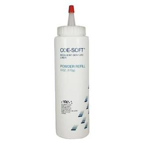 Coe-Soft 6 oz. Powder. EXPORT PACKAGE. Soft Denture Reline Material, Self-Cure