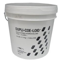 Dupli-Coe-Loid 16 Lb. Pail (2 Gallon volume). Duplicating Hydrocolloid Material