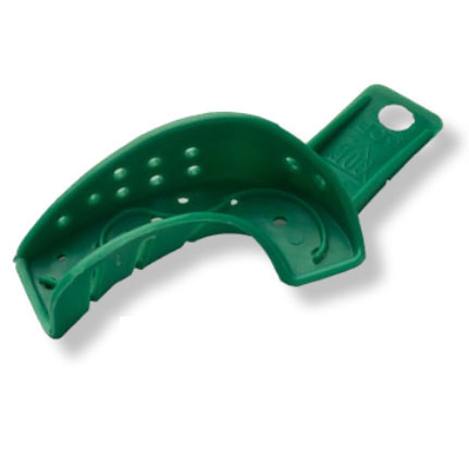 COE Spacer Trays #30D Green Perforated Upper Left/Lower Right quadrant Plastic