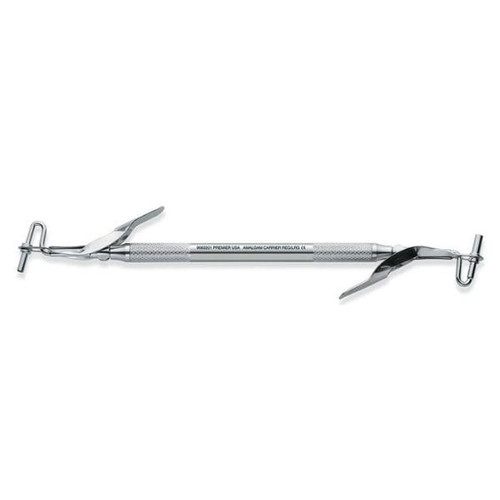 House Brand Double end amalgam carrier with medium and jumbo stainless steel tips