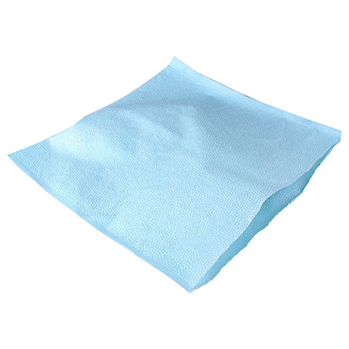 House Brand 10' x 10' Blue Tissue/Poly Head Rest Covers, Box of 500
