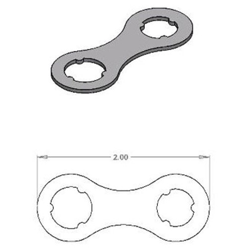 House Brand Back Cap Wrench for W&H Synea TA-97 LED/TA-98 LED/400 Series TG-97