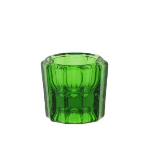 House Brand Green Glass Dappen Dish, single dappen dish