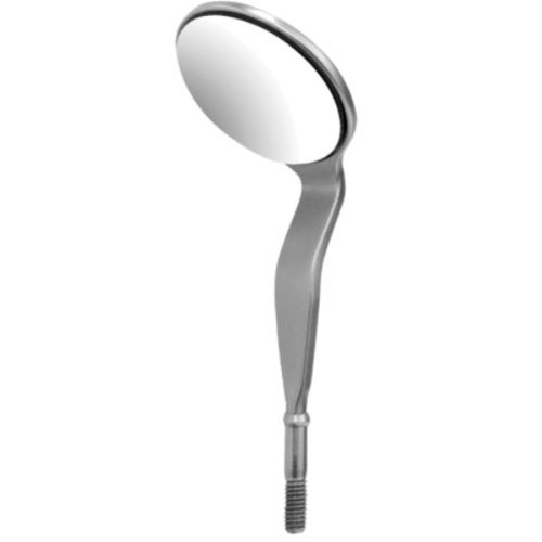 Hu-Friedy Size 5 Double Sided Cone Socket Mirror Head, Rhodium-Coated - 6/Pk