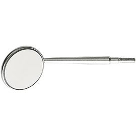 Hu-Friedy #4 Mirror Head Cone Socket Front-Surface. Metal Mouth Mirror, Box