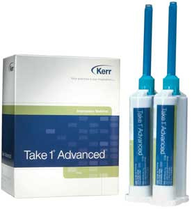 Take 1 Advanced Tray, Fast Set Refill VPS Impression Material, 2-50 ml