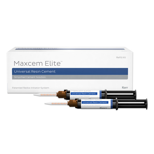 Maxcem Elite Yellow Refill, 2x 5g Syringes & 24 Assorted Tips