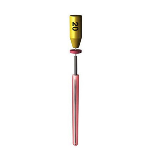Soft-Core Obturator, Carrier-Based - #20, 6/Pk. is a gutta percha based carrier Soft-Core Obturator, Carrier-Based - #20, 6/Pk. is a gutta percha based carrier