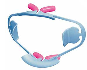 OptiView lip and cheek retractors, SMALL Kit, Light blue, Frames and cushions