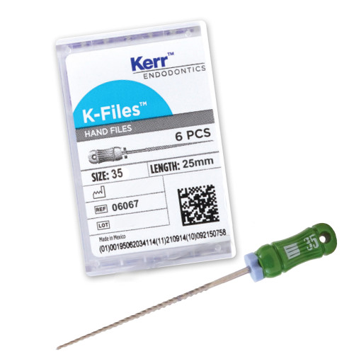 Kerr Endodontics K-Files 25mm #35 6/Box.