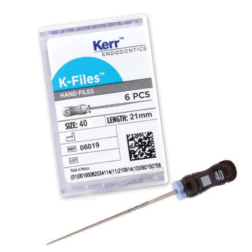 Kerr Endodontics K-Files 21mm #40 6/Box.