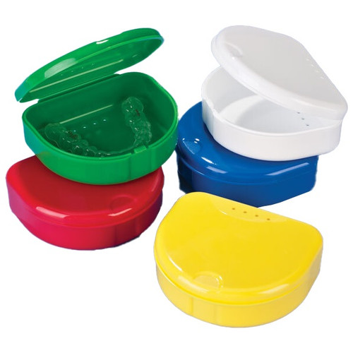 Keystone Hinged Appliance Cases in Bold Assorted Colors, 100/Box