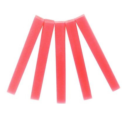 Keystone Pink wax bite block sticks, medium soft, 3/8', box of 100 bite blocks